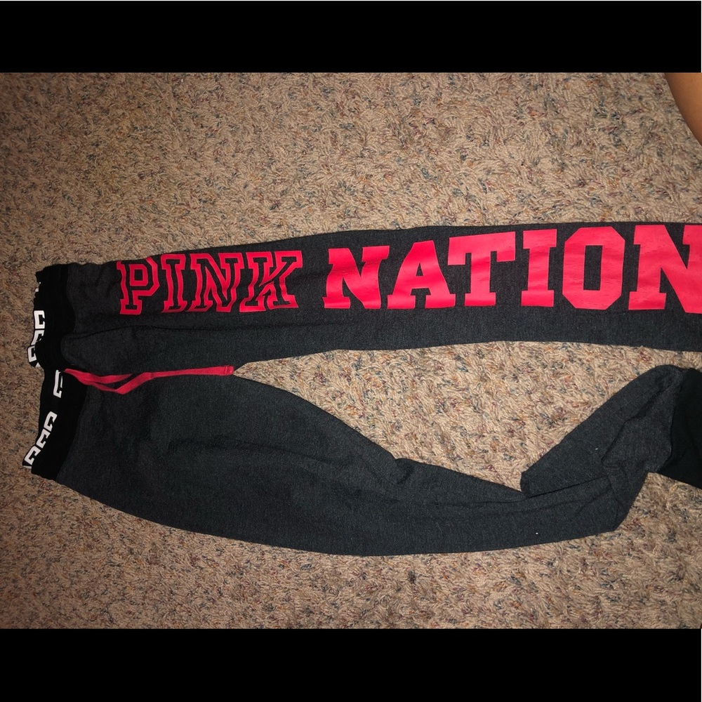 VS Pink Grey leggings